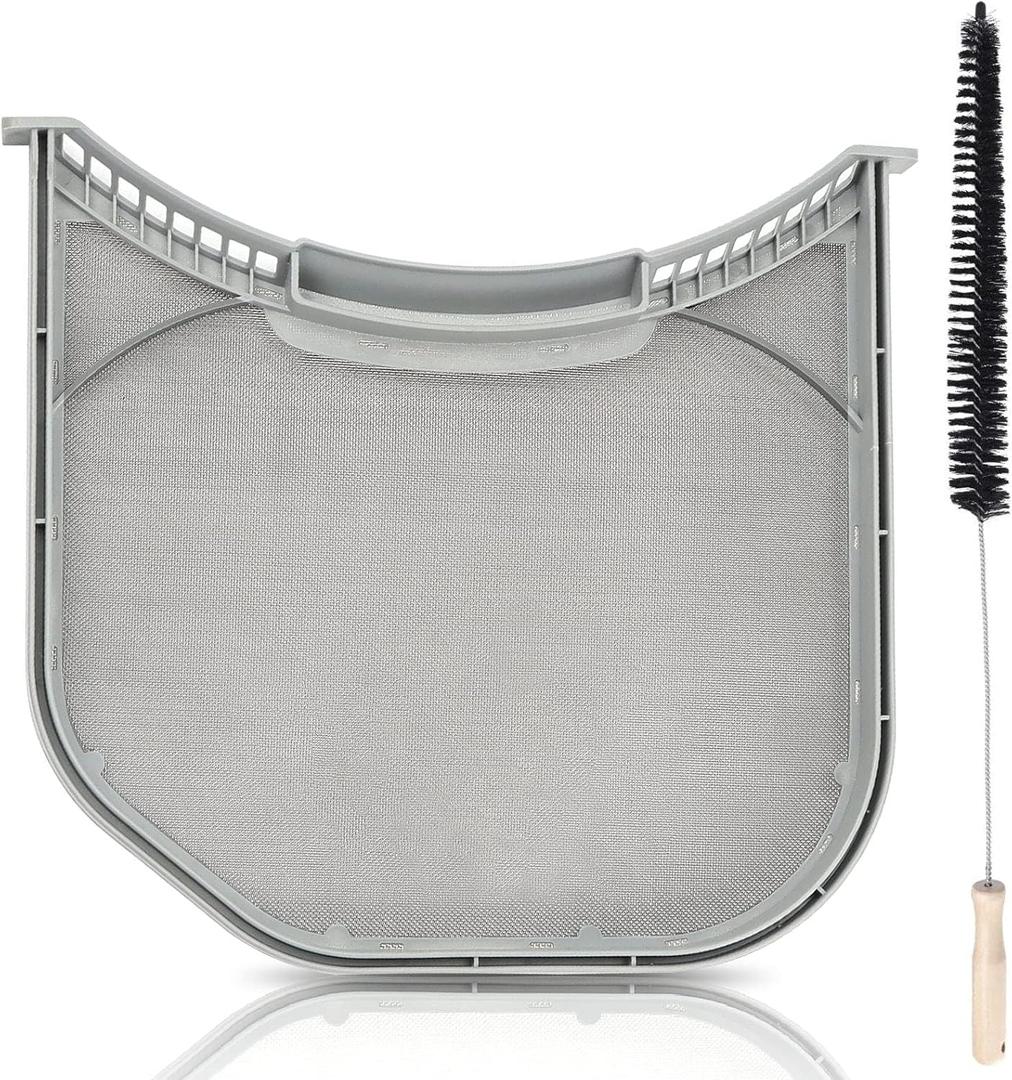 ADQ56656401 Dryer Lint Filter Upgraded Stainless Steel Mesh Screen for LG ADQ566564 and Ken-more Elite Dryer Lint Screen Replacement with Clothes Dryer Lint Vent Trap Cleaner Brush Part #PS3531962