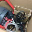 Drain Cleaner Machine 50Ft x 5/16 Inch, Electric Drain Auger Professional, Foot Switch with 6 Cutters, Glove, Drain Auger Cleaner Sewer Snake for 3/4 to 3 Inch Pipes
