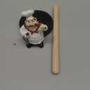 Chef Style Paper Towel Holder, Resin Crafts Display Chef Figurines Creative Roll Paper Stand for Countertop Kitchen Cafe Restaurant Dessert Shop Cake Shop Decoration