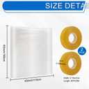 2 x Thermal Shrink Window Insulation Film Kit 5 Pack (47"x315") Heavy-Duty, Custom-Cut to Size | Blocks Drafts, Saves Energy | Easy DIY Install & Remove with Tape | Fits Home, Office, RV