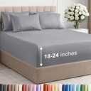 Extra Deep King Sheet Set - 6 Piece Breathable and Cooling Sheets - Hotel Luxury Bedding for Women, Men, Kids & Teens - Easy & Secure Fit - Soft, Wrinkle Free & Comfy - Extra Deep Pockets - Steel Blue