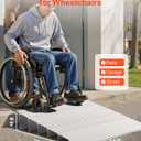 VEVOR Door Threshold Ramp, 6 inch Rise, Aluminum Alloy Threshold Ramp Rated 800 lbs Load Capacity, Handicap Ramps for Home Steps for Wheelchair, Scooters, Power Chairs, Walkers, Bicycle, Tricycle