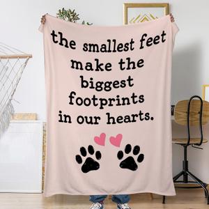 Fall Throw Blanket, Cat Paws Print Throw Blanket for Couch Home Decor, Pink Soft Plush Travel Blanket Lightweight, Cozy Throws for Couch, Bed, Naps, Reading50 X 60 Inch