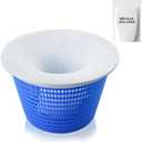 30 Pack Pool Skimmer Socks, Fine Mesh Filter Sock Net for Skimmer Baskets Cleans Debris and Leaves for In-Ground and above Ground Pools 3 PACK