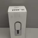 Desk Fan Bladeless, 11.8 Inch Office Fan Small, Quiet, 3 Speed Adjustment, Touch Control, Easy to Clean, Desk Fans Small Quiet, Ideal for Office, Living Room, Bedroom (Gray/Dark Red)