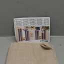 BGment Linen Natural Curtains 40 Inch Length for Short Window - Rod Pocket Small Drapes Light Filtering for Cafe Bedroom Semi Sheer Lightweight Burlap Rustic, 2 Panels Set, 30 X 40 Inch