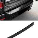Rear Bumper Anti-Scratch Guard Protection Cover Compatible with Land Rover Defender 90 110 130 2020-2025 Exterior Accessories Black Bumper Cover (Glossy Black Bumper Cover)