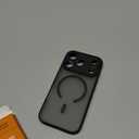 Designed for iPhone 17 Pro Case, Compatible with MagSafe, [Camera Protection] [15FT Military Drop Protection] Shockproof Translucent Matte Anti-Slip Phone Case, 6.3", Black