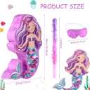Mermaid Piata Bundle 18.9 Inch Birthday Party Supplies with Blindfold, Bat and Filler for Under the Sea Theme Birthday Party Carnival Activity Decorations