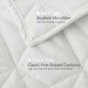 Corduroy Quilt Set Oversized King 112"x106", Lightweight All-Season Quilt with 2 Pillow Shams, Soft Fine-Striped Quilted Bed Cover, Cream White