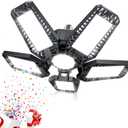 LED Garage Light - 160W 16000LM 6500K LED Garage Ceiling Lights, Screw in Shop Lighting 5+1 Deformable Panels for Attic, Basement, Workshop, E26/E27