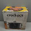 Crock-Pot 8-Quart Manual Slow Cooker, XL Family Size Serves 10+ People, Removable Stoneware with Warming Setting, Dishwasher Safe for Easy Cleanup, Black