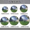 19.6in Inflatable Mirror Ball,Big Shiny Inflatable Ball Silver/Gold/Iridescent,PVC Hanging Large Disco Balls Decor for Party, Concerts, Stage, Wedding Decoration (1 Piece,Without Air Pump)