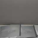 FORUP Metal Christmas Tree Ring with Printed Snowflake, Tree Skirt Base Stand for Tree Decorations (Silver)