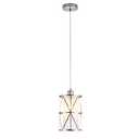 Modern Brushed Nickel Pendant Light with Frosted Glass, Transitional Metal Pendant Lighting Fixture for Kitchen Island Sink Dining Room Bar, Led Bulb Included