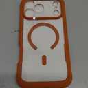 Diaclara Magnetic Designed for iPhone 17 Pro Max Case Full Body Bumper[Compatible with MagSafe] Military Drop Proof Cover with Built-in Touch Sensitive Anti-Scratch Screen Protector,Orange