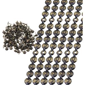 Upholstery Tacks Strips,10 Meters Dia.11mm Decorative Nail Strips/Nailhead Trims, Upholstery Sofa Tacks with Loosing Tacks -Bronze