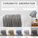 BOURINA Light Grey Throw Blanket 60x80 Inches Throw Textured Solid Soft Sofa Throw Couch Knitted Decorative Blanket