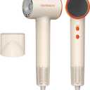 Hair Dryer, High-Speed Ionic Blow Dryer, 110000 RPM Brushless Motor 5X Faster Drying, Temp Control, Low Noise, Lightweight Hairdryer, Professional Hair Dryers with Magnetic Concentrator for Women&Men