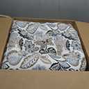 Pillow Perfect Floral Indoor/Outdoor Chair Seat Cushion, Tufted, Weather, and Fade Resistant, 19" x 19", Black/Tan Dailey, 2 Count (19" x 19", Black/Tan Dailey)