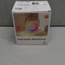 Mini Karaoke Machine, Portable Bluetooth Karaoke Speaker with 2 Wireless Microphones and Party Lights for Kids and Adults, Birthday Gifts for Girls Boys Family Home Party (Rose Gold)