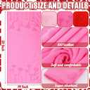 3 Pcs Valentine's Day Bathroom Hand Towel Cotton 3D Red and Pink Hearts Jacquard Weave Kitchen Towel 29x14 Inch Bath Decor Married Couple Gifts Anniversary Wedding Decoration