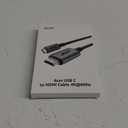 Acer USB C to HDMI Cable for Home Office 6.6FT (4K@60Hz), High-Speed Type C to HDMI 2.0 Braided Cord, Thunderbolt 4/3 Compatible with MacBook, iPhone 16/15 Pro/Max, iMac, iPad Pro, Galaxy S24, Surface