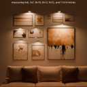 EZVALO Picture Lights for Wall, Rechargeable Battery Magnetic Poster Lights with 3 Color Temps & 12 RGB, Remote Dimmable Timer Light, Wall Decor Light for Art Display (6 Pack with Charging Station)