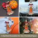 3 x Basketball Ornaments 2026 - Thoughtful Basketball Lovers Gifts for Boys Girls Coach Player Team, Sport Gifts for Teens, Christmas Ornaments for Tree Decor, Birthday Gift for Friends Sport Fans