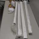 VIVOSUN Outdoor Handrail, 3 Step Stair Handrail, 40" x 36" Fits 1 to 3 Steps, Wrought Mattle Iron Handrail for Concrete Steps, Porch Steps, One-Step Assembly, Black