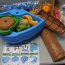 Water Table Toys for Kids Aged 3+, Kids Water Table with Auto Water-Absorbing Water Pump & Umbrella Outdoor Activity Sensory Play Table with Beach Toys Accessories Birthday Gifts for Toddlers, 48.8 Inches