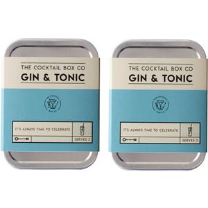 Gin & Tonic Cocktail Kit - The Cocktail Box Co. Premium Cocktail Kits - Make Hand Crafted Cocktails. Great Gift for Any Cocktail Lover and Makes The Perfect Travel Companion! (2 Kit)