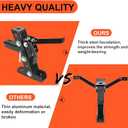 ECOTRIC Heavy Duty Adjustable Lawn Mower Trailer Towing Hitch, Garden Tractor Hitch Steel Compatible with John Deere Cub Cadet Craftsman