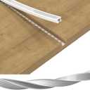 BTF-LIGHTING 16.4FT Silicone LED Channel System Flexible Tube with Milky White Cover for ≤10mm LED Strips, DIY Neon Rope Light Channel Diffuser for Indoor Outdoor Ambient Decor (No Strip Included)