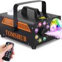 600W Fog Machine with Disco Ball & 13-Color LED Lights, 2000CFM High-Output Smoke Machine, Wireless Remote, Auto Spray, for Halloween, DJ, Weddings, Parties (Fog Juice not Included)