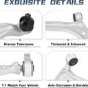 Front Lower Control Arms with Ball Joint for Nissan Altima 2002-2006 for Nissan Maxima 2004-2008 Front Sway Bars End Link + Tie Rods End Suspension Kit K620167 K620166 K90352 K90353 EV427 8pcs