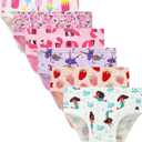 Winging Day Little Girls' Cotton Panties Baby Toddler Soft Underwear Multipack (5, Color #44)