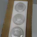 3 Pcs Clear Glossy Glass Shade Replacements for Pendant Light Fixtures Glass Lamp Shade Cover, 1-5/8 Inch Fitter E26 Base, 4"w x 6"h, Replacement Lamp Globe for Chandelier Wall Sconce