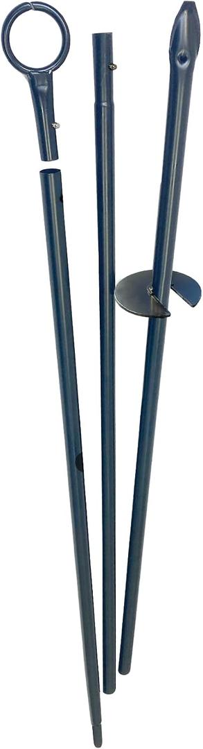 Simple Living Solutions 9' String Light Patio Pole for Outdoor Use, Perfect for Canopy Lighting, Weddings, Engagement Parties, and More