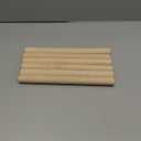 6PCS Dowel Rods Wood Sticks, 1x12 Inch Unfinished Round Wooden Hardwood Sticks for Arts, DIY, Crafts, Tiered Cake Support and Wedding Ribbon Wands