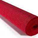 Cartotecnica Rossi 180g 19.6 Inch 8.2ft Long Wide Italian Crepe Paper for Wedding Ceremony Various Large Festivals Decoration(Scarlet Red, 589）