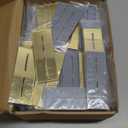 Frosted Arch Gold Table Numbers for Wedding Reception - Table numbers 1-30 - 5x7" Frosted Arch Acrylic Table Signs with Gold Mirror Numbers for Banquet, Party, Event, Anniversary (Table Numbers 1-30)