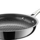 Cuisinart FusionElite+ Nonstick Tri-Ply Stainless Steel Skillet, 8 Skillet Frying Pan with PURELYSEAR Ceramic Nonstick Technology, Scratch Proof, Cool Grip Handles, Dishwasher Safe