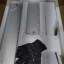 14x24 Bathroom Mirror with Storage Tempered, Aluminum Silver Recessed Medicine Cabinet with Mirror Frameless Stepless Adjustable Shelf, Surface Mount Medicine Cabinet for Bathroom