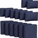 14 Pcs Outdoor Cushion Covers Patio Cushion Slipcovers Replacement Splash Proof with Zipper for Outdoor Furniture, Patio Sofa Couch 3 Sizes, Covers Only