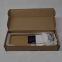 KES Glass Shelf for Bathroom, Glass Floating Shelves Aluminum Tempered Rectangular 1 Tier Extra Thick Silver Wall Mounted, A4126A