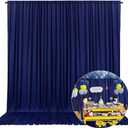 10 x 10 Feet Royal Blue Backdrop Curtain for Partie, Background Curtains for Photoshoot, Birthday, Wedding, Halloween, Thanksgiving, Christmas Day, New Year Party Decorations 5Ft x 10Ft, 2 Panels