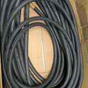 Continental Premium Garden Black Heavy Duty Cold Water Garden Hose, 5/8in Inside Diameter x 100ft Length, Male x Female Garden Hose Thread
