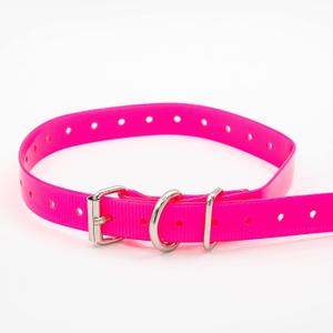 Replacement  Collar Strap Bands with Double Buckle Loop for All Brands of Pet Shock Bark e Collars and Fences. (Pink)