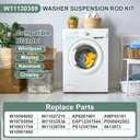 【2026 Upgraded】W11130359 MVWB765FW3 MVWB765FW1 WTW7500GC2 Washer Suspension Rod Kit for Whirl-pool, May-tag, Ken-more Washer- Replaces W10785954 W10821704 7MWTW7000EW0 7MWTW7300EW0 by Cenipar